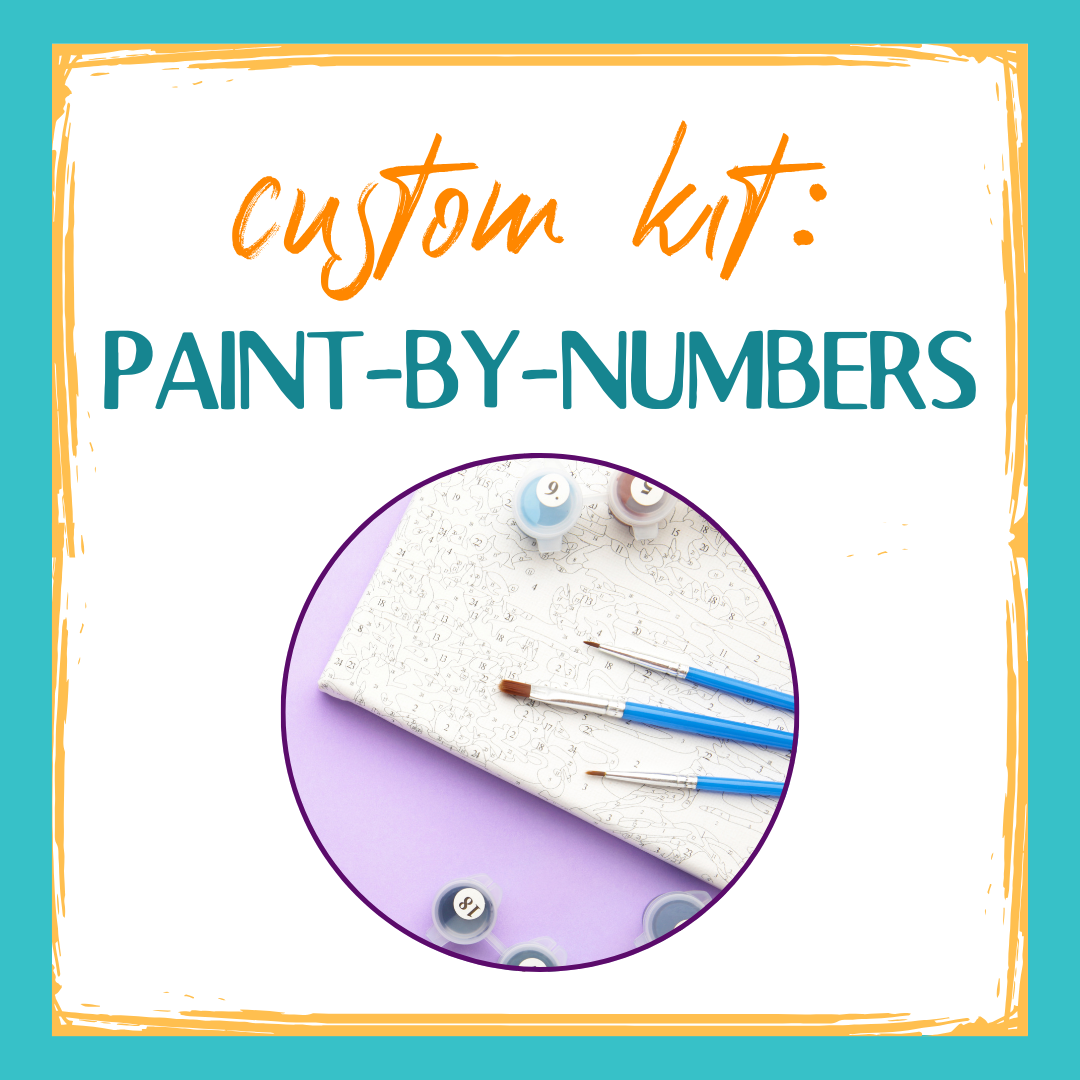 graphic: custom kit of paint by numbers