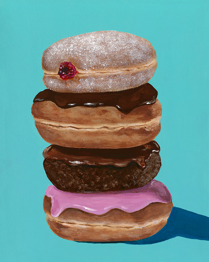 Donut Tower - Metal Print