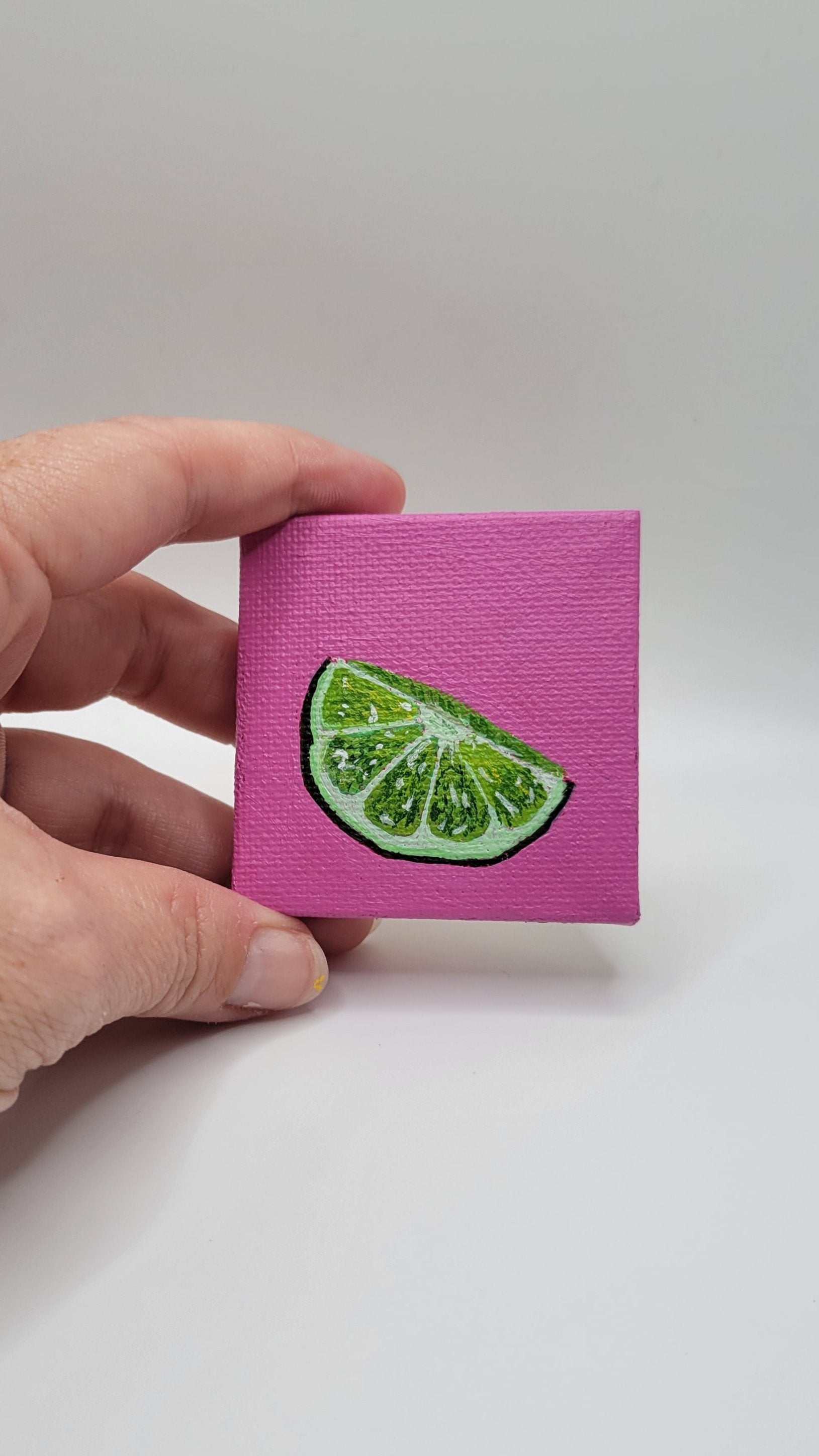 mini painting of a lime