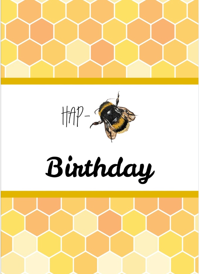 Hap-Bee Birthday Card